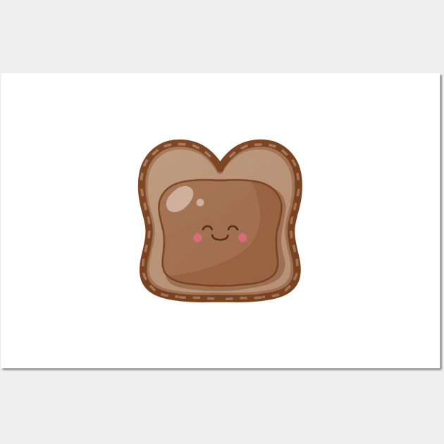 Almond Butter Toast :D Wall Art by scumsuck